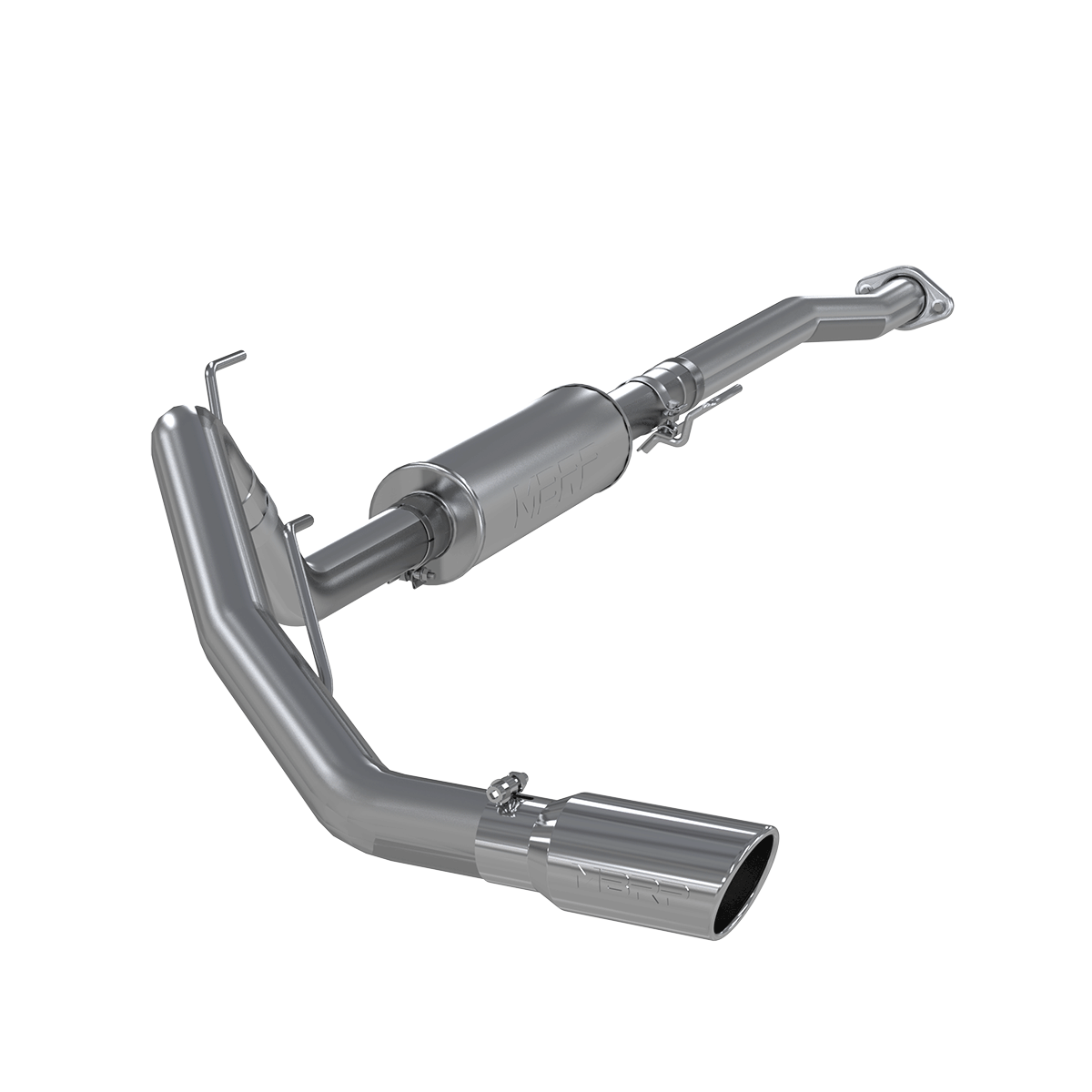 3 Inch Cat Back Exhaust System Single Side Exit Aluminized Steel For 11 ...